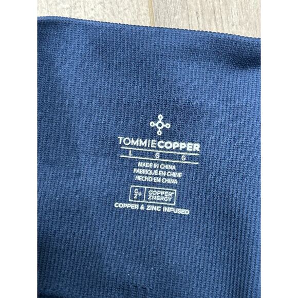 NWT Tommie Copper Women's Dark Navy Stretch Seamless Ankle Leggings Size Large - Picture 4 of 8